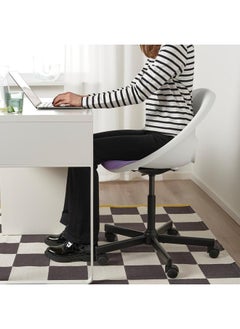 erorex Swivel chair + pad, white black/lilac  - Image 4