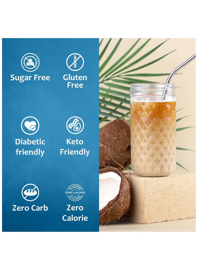 Syruvia Syruvia Sugar-Free Coconut Syrup - 750ml Premium Coffee Flavoring Syrup. 0 Calories, Kosher, and Gluten-Free. Ideal for Drinks, Sodas, Shakes, Desserts, and More.  - Image 4