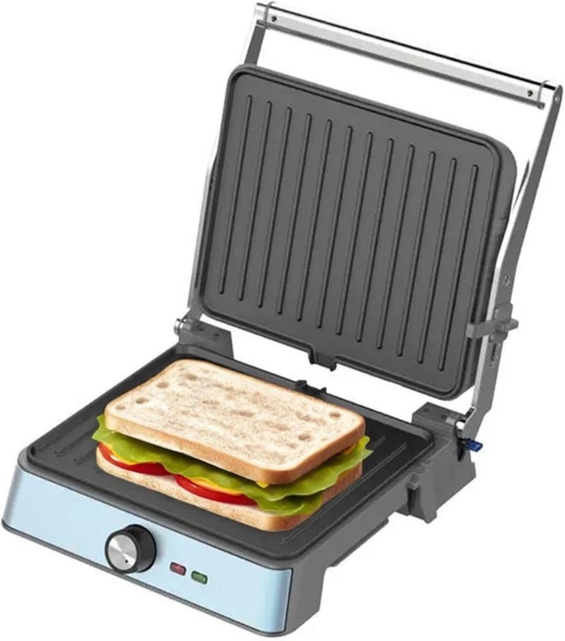 ويستنجهاوس شواية ويستنجهاوس الأمريكية من سلسلة الطراز الرترو (Westinghouse USA Retro Series Contact Grill) – مقاسات 290 × 240 مم – لون أزرق | قوة 2200 واط، إمكانية فتح الشواية بزاوية 180 درجة، تحكم في درجة الحرارة والارتفاع، ألواح غير لاصق�� (نسخة KSA) – ضمان لمدة سنتين - Image 2