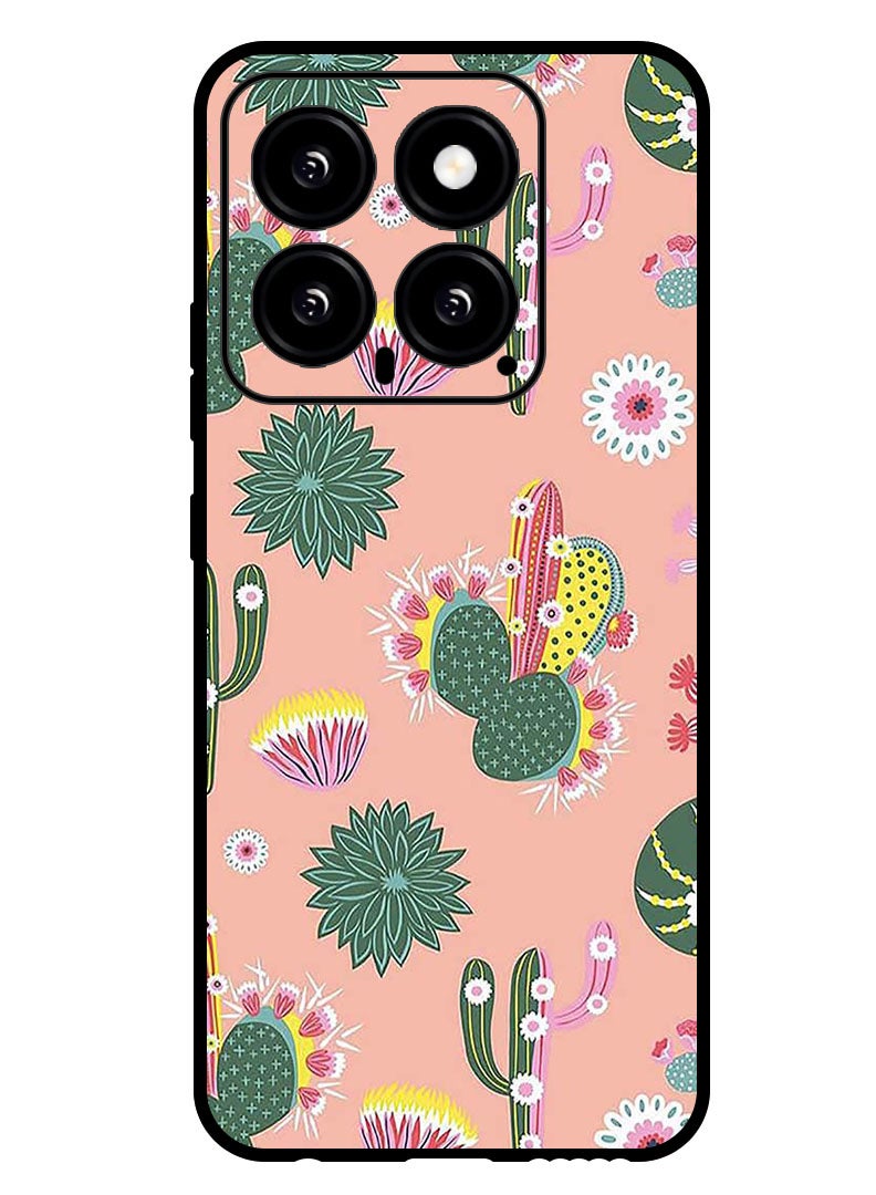 Theodor Protective Case Anti Scratch Shock Proof Bumper Cover For Xiaomi 14 Cactus - Image 1