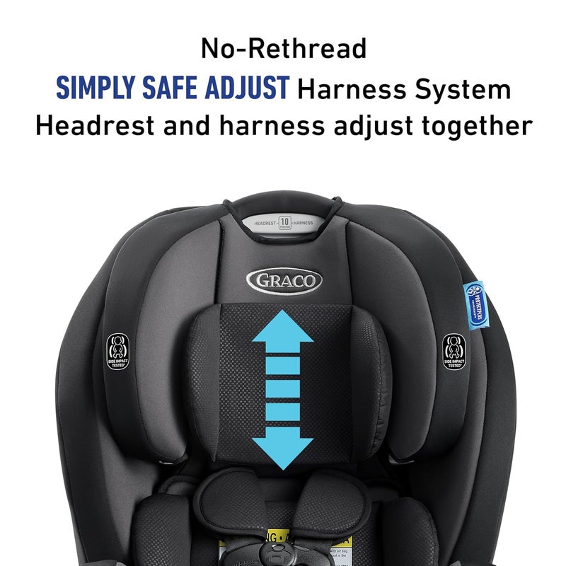 GRACO كرسي سيارة جراكو تري رايد 3 في 1 قابل للانحناء كيبيلينغ، كرسي سيارة خلفي وأمامي، مقعد معزز بظهر مرتفع، مسند رأس قابل للتعديل - Image 4