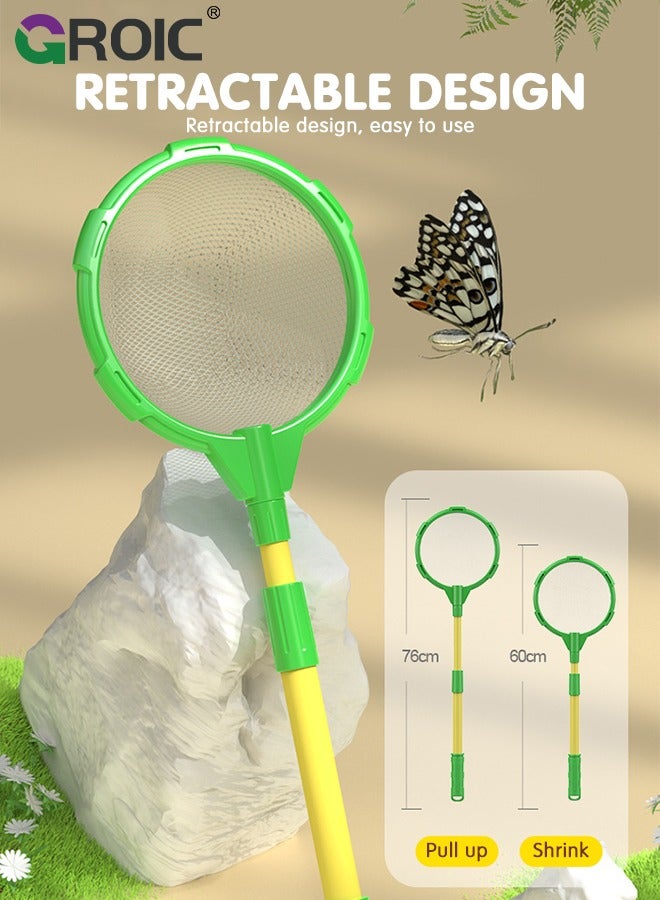 GROIC 15 Pcs Kids Explorer Kit, Pop Up Tent with Kids Camping Gear Set, Bug Catcher Kit for Kids,Outdoor Toys Camping Tools Set for Kids, STEM Educational Toy Binoculars & More for Nature Exploration - Image 4