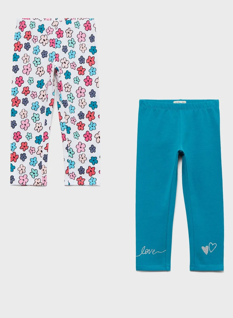 Ovs Kids 2 Pack Assorted Leggings