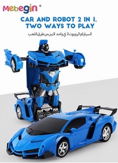 MEBEGIN 2 in 1 Remote Control Car with Lights and 360° Rotation, RC Cars with Cool Appearance and One-click Deformation, 1:18 Scale Transforming Car Toy, Made of Sturdy Safe ABS Materials, Ideal Gift for Kids Aged 6+  - Image 4