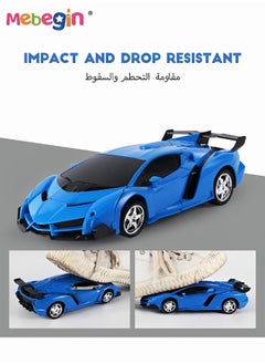 MEBEGIN 2 in 1 Remote Control Car with Lights and 360° Rotation, RC Cars with Cool Appearance and One-click Deformation, 1:18 Scale Transforming Car Toy, Made of Sturdy Safe ABS Materials, Ideal Gift for Kids Aged 6+  - Image 3