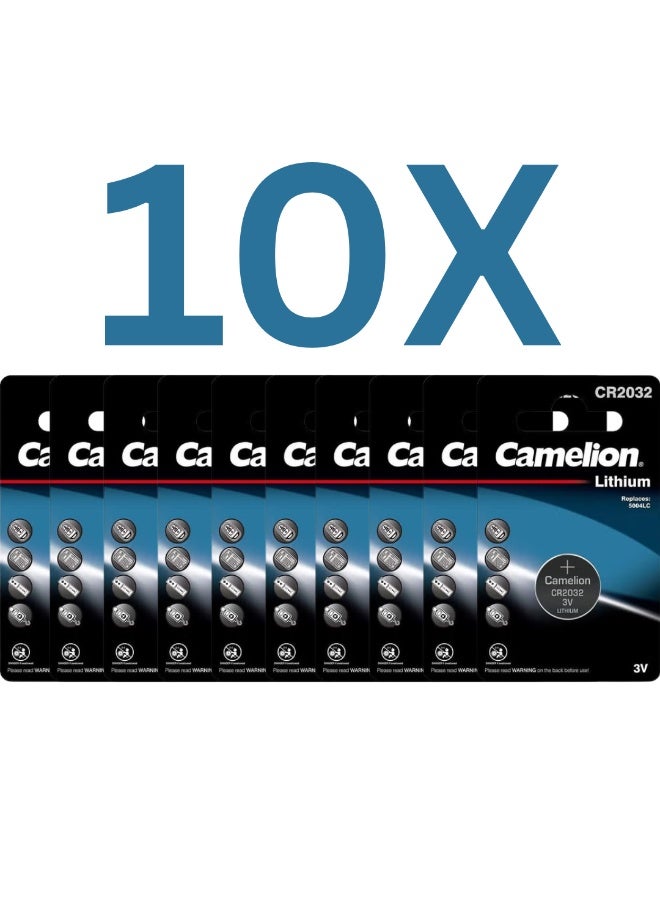 Camelion (Camelion CR2032 3V Lithium Coin Cell Battery) X10 - Image 1