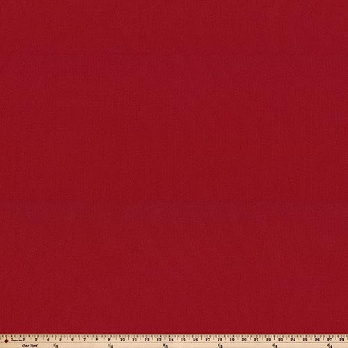 Pillow Perfect Pompeii Solid Indoor/Outdoor One Piece Chair Cushion Deep Seat, Weather and Fade Resistant, Square Corner - 36.5" x 18", Red - Image 4