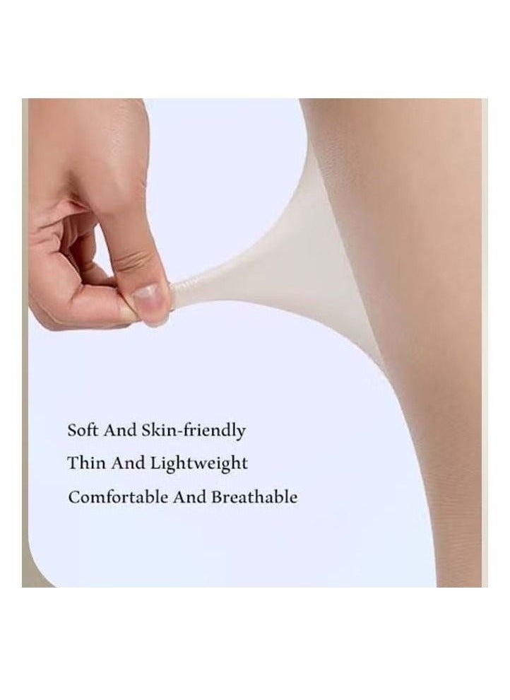 Women's Stockings, 4 Pairs Thin Tight Stocks, Opaque Sheer Tights for Women, Ultra-Thin Soft Stocking, Ladies Thigh Highs Stockings, Footed Pantyhose Hosiery Tights Stockings, Comfort High-Stretch  Tights- 4 Colors Stockings - Image 2