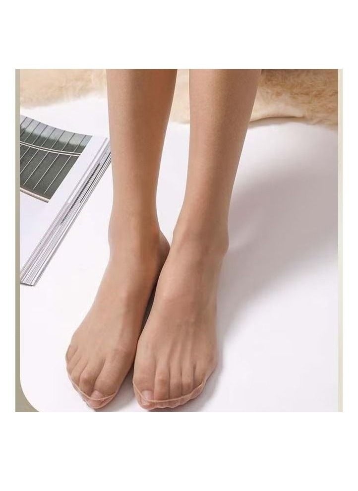 Women's Stockings, 4 Pairs Thin Tight Stocks, Opaque Sheer Tights for Women, Ultra-Thin Soft Stocking, Ladies Thigh Highs Stockings, Footed Pantyhose Hosiery Tights Stockings, Comfort High-Stretch  Tights- 4 Colors Stockings - Image 5