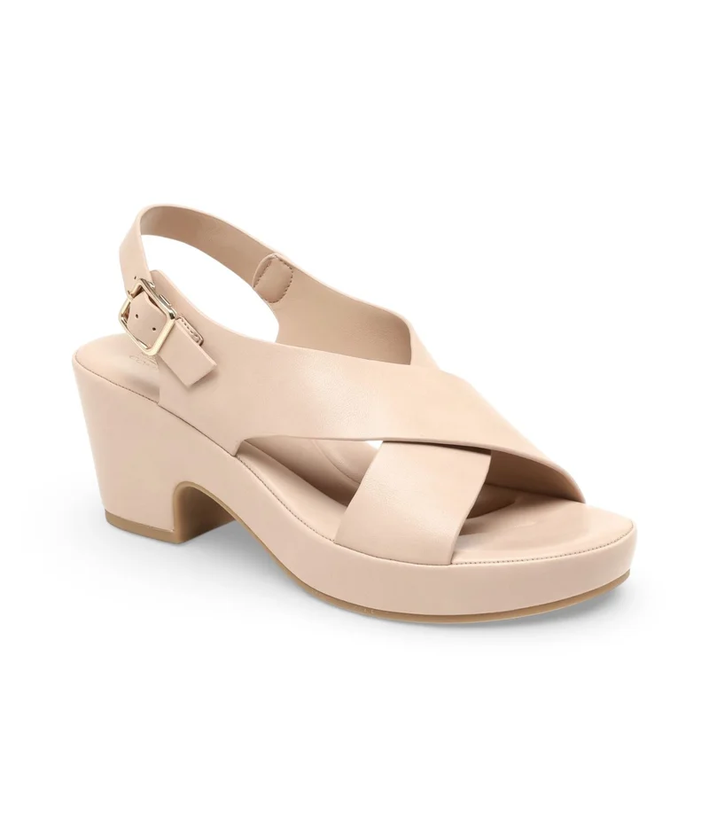 Bata  Cross‑Strap Platform Heel Sandals for Women | Best Price UAE