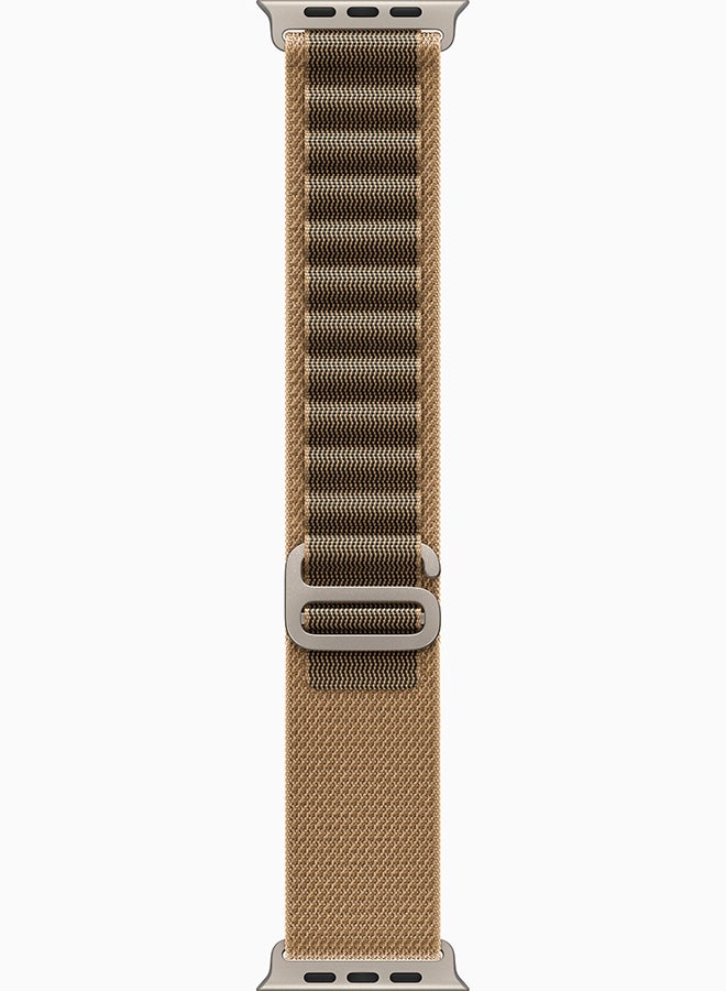 Apple Watch Ultra 4 GPS + Cellular (Middle East Version) Natural Titanium Case With Desert Alpine Loop Large - Image 3