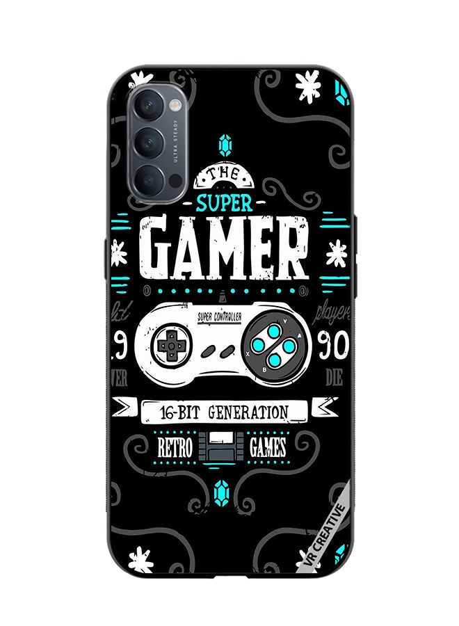 VR CREATIVE Protective Case Cover For Oppo Reno4 Pro 5G Super Gamer Design Multicolour - Image 1