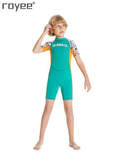 Royee Kids 2.5mm Warm Wetsuit One Piece UV Protection Shorty Suit  - Image 1