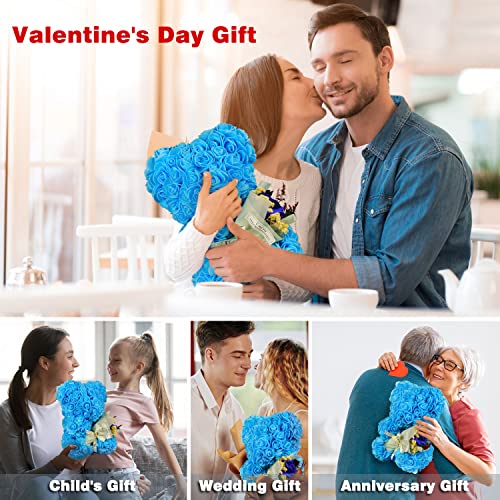K KYMAKE Mothers Day Mom Gifts for Mom,Flowers Gifts for Women Girlfriend Wife Grandma Friends Sister Her,Artificial Flowers Teddy Bear with Bouquet,Greeting Card,Mother's Day Birthday Christmas - Image 5
