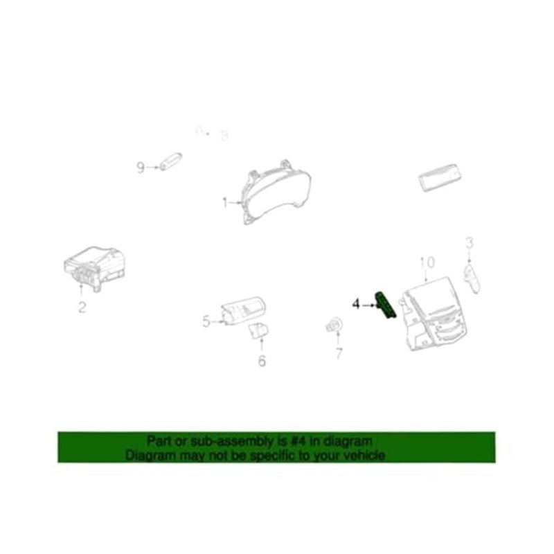 Wivplex Car Hazard Warning Switch for Cadillac XTS 2013-2019 - Image 5