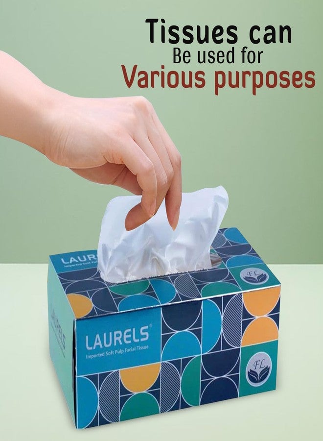 LAURELS® Swiszwipe Sponge Multipurpose Foam Wipes 1 Count (Pack of 3) with 3 Ply Facial Tissue Paper/Car Tissue Box 200 Pulls Per Box 1 Count (Pack of 3) - Image 5