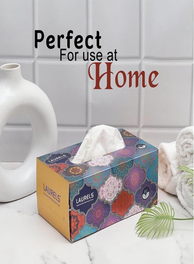 LAURELS® Swiszwipe Sponge Multipurpose Foam Wipes 1 Count (Pack of 3) with 3 Ply Facial Tissue Paper/Car Tissue Box 200 Pulls Per Box 1 Count (Pack of 3) - Image 3