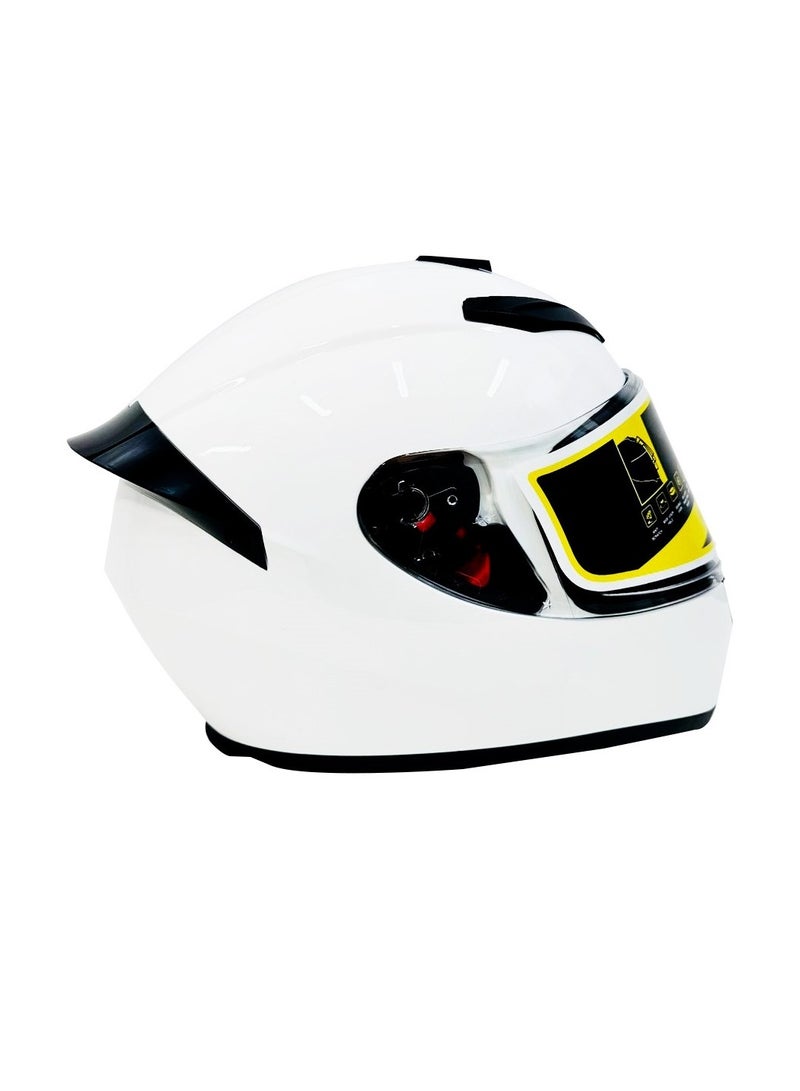 GIKE Motorcycle-White Full Face Helmet Helmet Safety Racing Helmet Endure Sport High-strength ABS Shell ECE Approved - Image 2