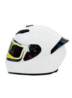 GIKE Full Face Helmet Motorcycle Helmet Safety Racing Helmet Endure Sport High-strength ABS Shell ECE Approved - White  - Image 3