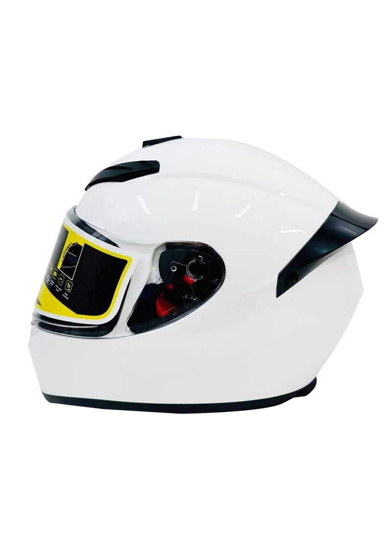 GIKE Motorcycle-White Full Face Helmet Helmet Safety Racing Helmet Endure Sport High-strength ABS Shell ECE Approved - Image 3