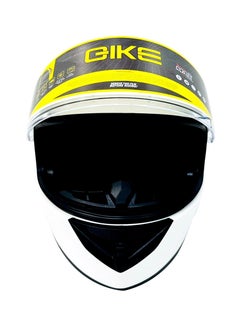 GIKE Full Face Helmet Motorcycle Helmet Safety Racing Helmet Endure Sport High-strength ABS Shell ECE Approved - White  - Image 4