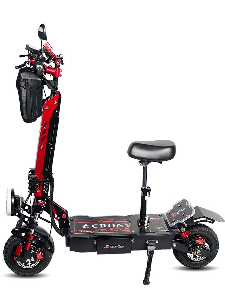 Crony MK-11 Off Road Dual Motor Electric Scooter MK-11 Dual Motor Electric Scooter Fast High Speed, 80KM Range | 11” Off-Road Tires, Hydraulic Suspension, RGB Lighting, Bluetooth Speaker & LCD Display Aluminum alloy frame  - Image 1