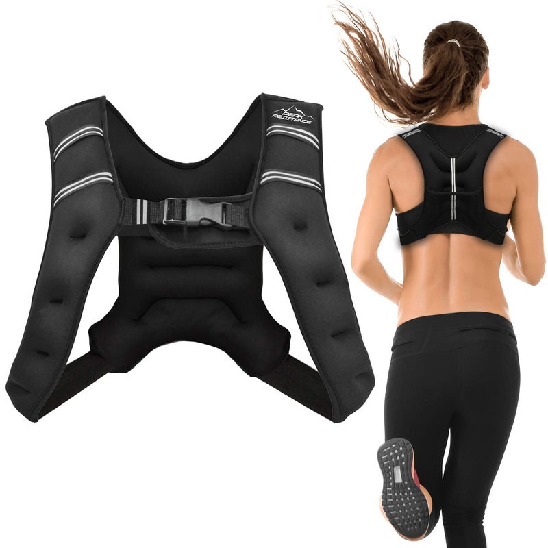 Aduro Sport Weighted Vest Workout Equipment 4Lbs6Lbs12Lbs20Lbs25Lbs Body Weight Vest For Men Women Kids 6 Pounds 272 Kg