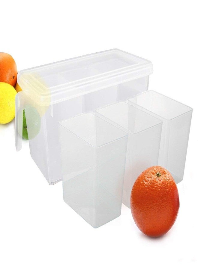 GLIVE (LABEL) Fridge Space Saver Organizer Slide Storage Plastic Rack (1) - Image 1