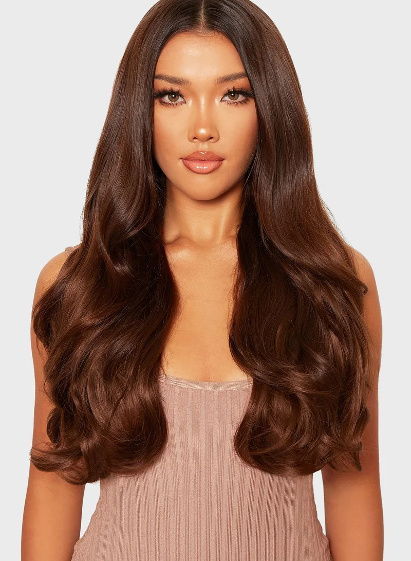 LullaBellz Blowdry 22 Inch 5 Piece Clip In Extensions - Mellow Brown