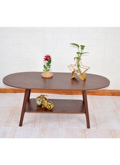 NKX Modern 2 Layer Coffee Table with Storage table 100 CM  - Image 5