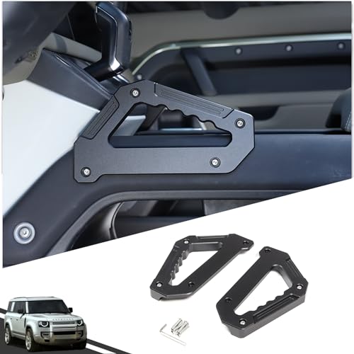 HIRUFAIT Grab Handles Compatible with Land Rover Defender 90 110 130 2020-2024, Aluminum Alloy Grab Handle Armrest for Center Console Both Side, Car Interior Safety Accessories 1 Pair - Image 1