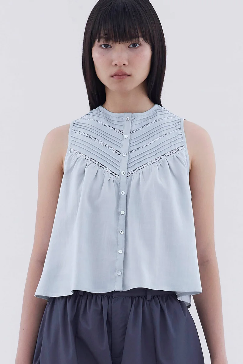ذا اديتورز ماركت Celestyn Lace Panel Top