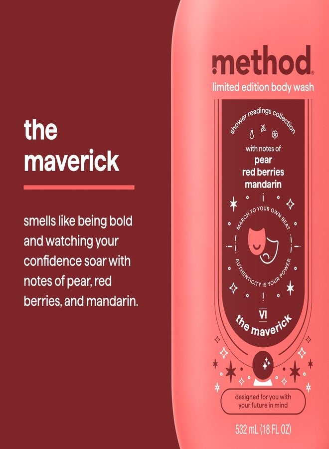 Method غسول الجسم ميثود إصدار محدود قراءة في الحمام، المافريك، زجاجة 18 أونصة، مع نكهات الكمثرى، التوت الأحمر والماندرين - Image 2