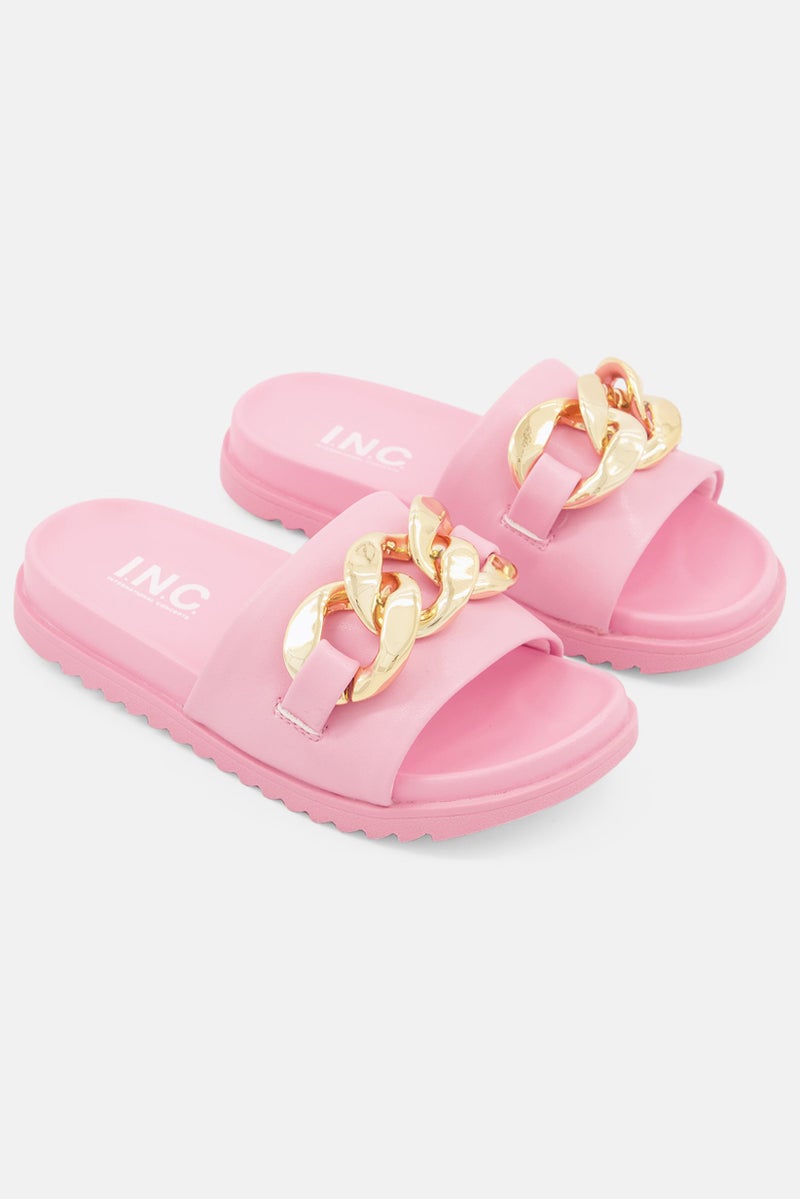 INC Kids Girl Slip On Slipper, Pink - Image 1
