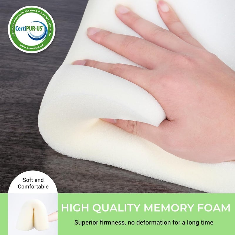 INFANZIA Cervical Memory Foam Neck Pillow, Contour Support Pillow for Neck Pain Relief, Drop-Shaped Neck Roll Pillow, Ergonomic Bed Pillow for Sleeping, Orthopedic Cervical Pillow for Back - Image 4