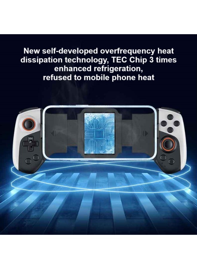 Professional Stretch Gamepad Gamwing Cooling Gamepad Bluetooth Gaming Controller compatible with Android iOS PC Switch with Hall Joysticks Precidion Trigger Vibration Motor