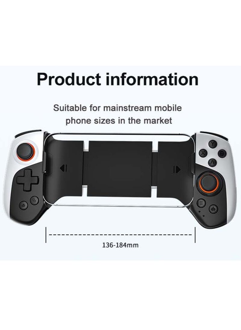 Professional Stretch Gamepad Gamwing Cooling Gamepad Bluetooth Gaming Controller compatible with Android iOS PC Switch with Hall Joysticks Precidion Trigger Vibration Motor