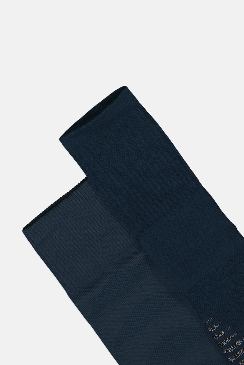 PUMA Men 2 Pairs Brand Logo Football Crew Socks, Slate Blue - Image 3