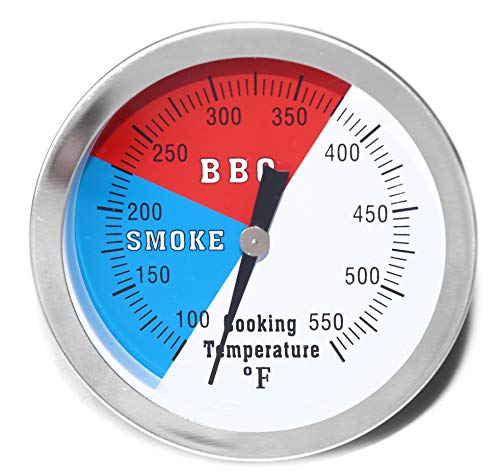 DOZYANT 3 inch Charcoal Grill Temperature Gauge, Accurate BBQ Grill Smoker Thermometer Gauge Replacement for Oklahoma Joe's Smokers, and Smoker Wood Charcoal Pit, Large Face Grill Temp Gauge Thermometer - Image 1