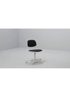 erorex Swivel chair, white/Vissle dark blue 