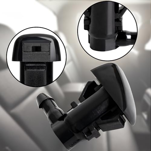 Belleone 2 Front Windshield Washer Nozzle Kit fit for 2007-2011 Ford Edge, 2007-2010 Lincoln MKX Base Sport Premium Sport, Replacement for 7T4Z-17603-A - Image 3