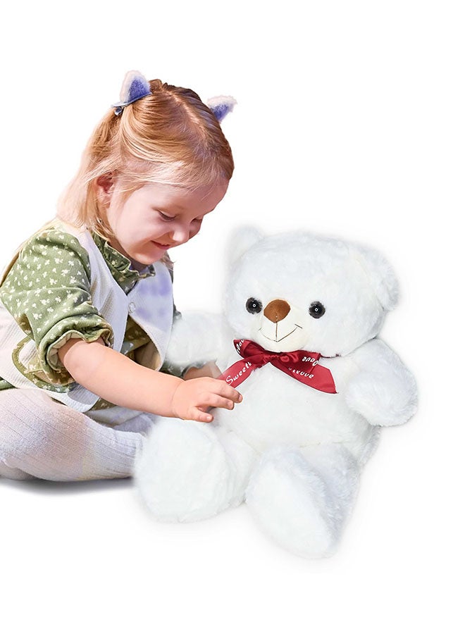 Toyland دب أبيض بطول 40 سم لصديقات الفتيات والأزواج في ذكرى الزواج وهدايا عيد الحب والميلاد - Image 1