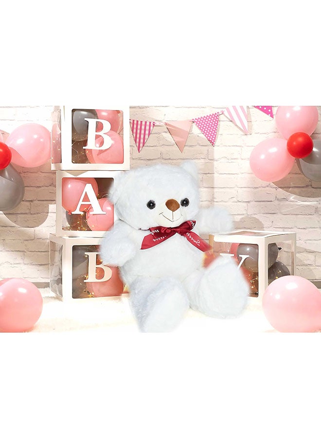 Toyland دب أبيض بطول 40 سم لصديقات الفتيات والأزواج في ذكرى الزواج وهدايا عيد الحب والميلاد - Image 3