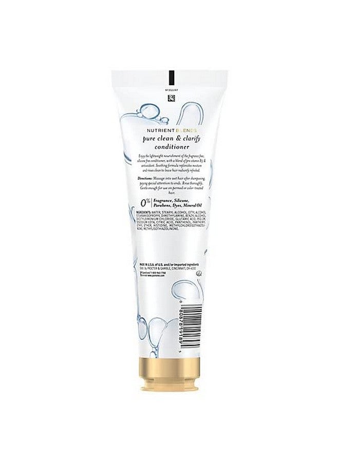 Pantene Pantene Pro-V Nutrient Blends Pure Clean & Clarify Conditioner, Silicone and Fragrance Free, 8 fl oz  - Image 2