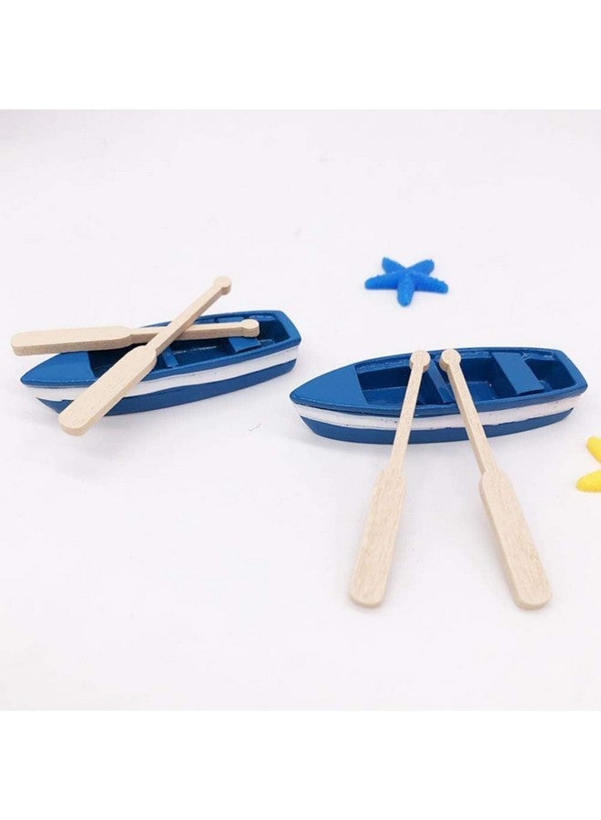 Moira Pack of 3 Miniature Boat Toys Resin Doll House Accessories, Showpieces, Fairy Garden DIY, Terrariums - Image 5