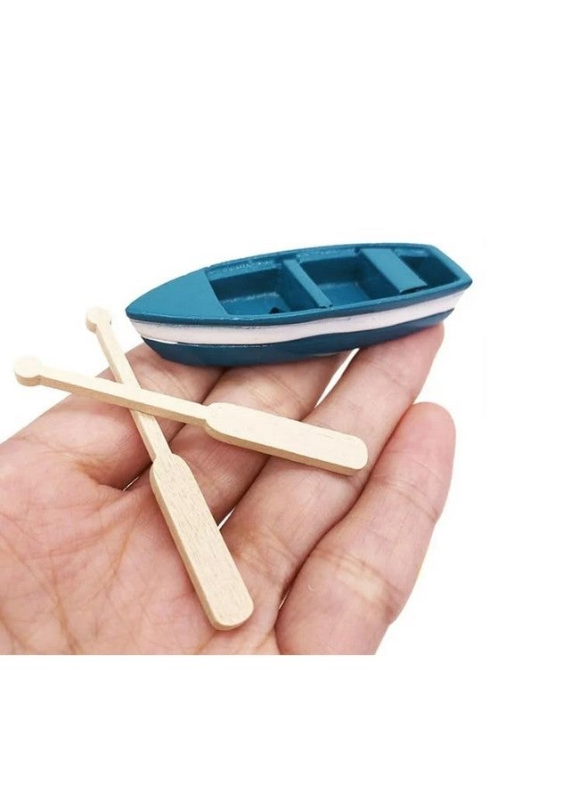 Moira Pack of 3 Miniature Boat Toys Resin Doll House Accessories, Showpieces, Fairy Garden DIY, Terrariums - Image 4