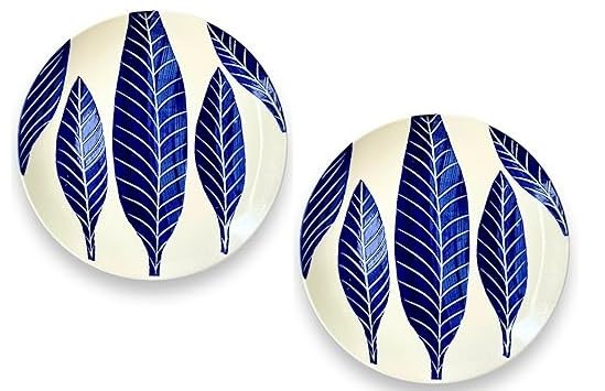 VolCraft Ceramic Quarter Dinner Side Plates (7 Inch, Set of 6, Microwave Safe) - Ceramic Plates for Dinner Serving Plates Starter Snacks Plates - Image 4
