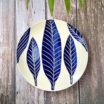 VolCraft Ceramic Quarter Dinner Side Plates (7 Inch, Set of 6, Microwave Safe) - Ceramic Plates for Dinner Serving Plates Starter Snacks Plates - Image 2