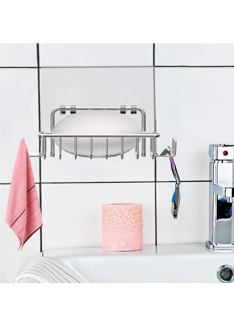 إسكدنيا محتوي صابون، صحن صابون ملساء مع 4 مراقبات للحمام والمطبخ - Image 5