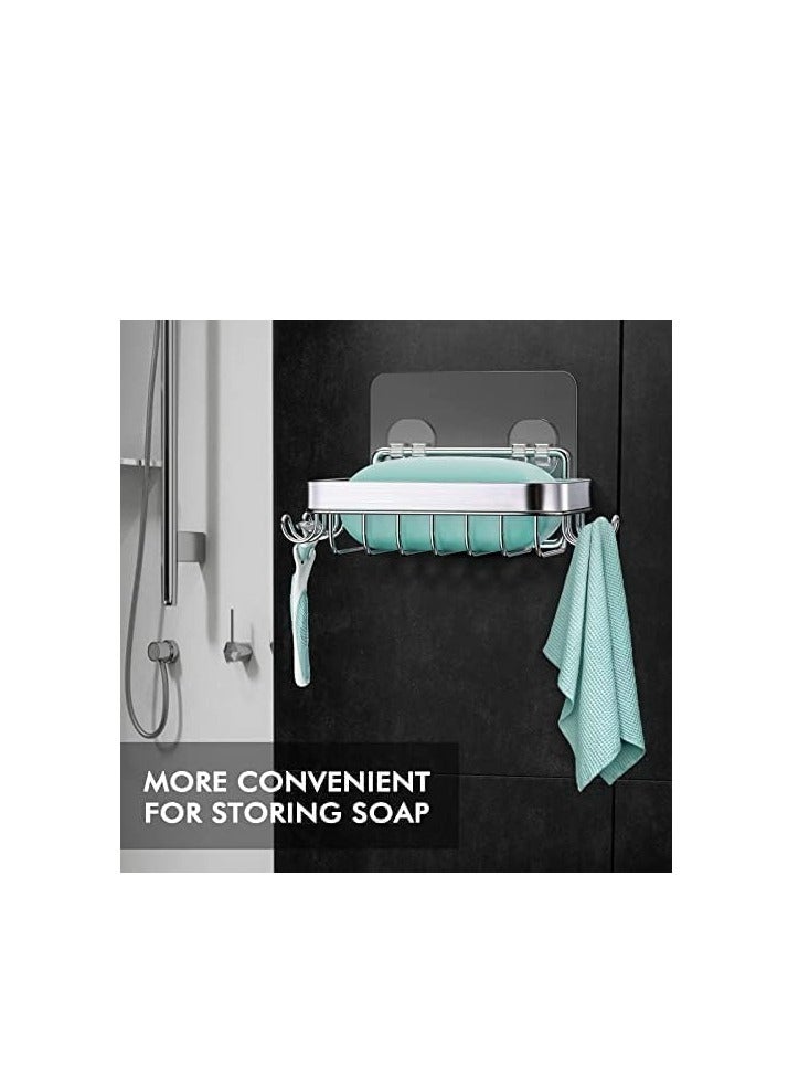 إسكدنيا محتوي صابون، صحن صابون ملساء مع 4 مراقبات للحمام والمطبخ - Image 3